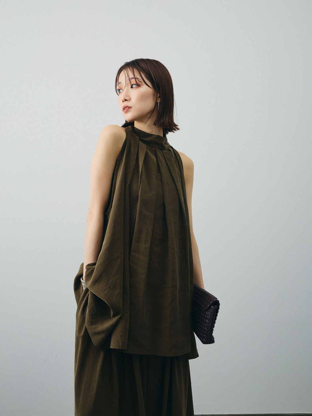 [SET] 桃色拉絨吊帶衫＆寬褲 SET UP（2 套）