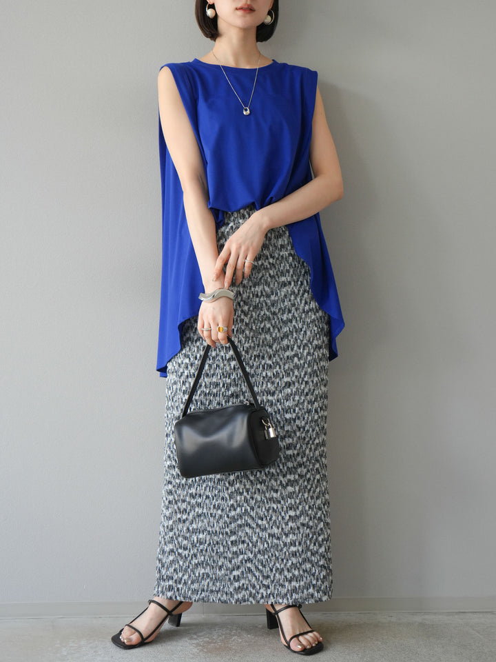 [預訂] Cool Touch Tuck Flare Cut Pullover/藍色