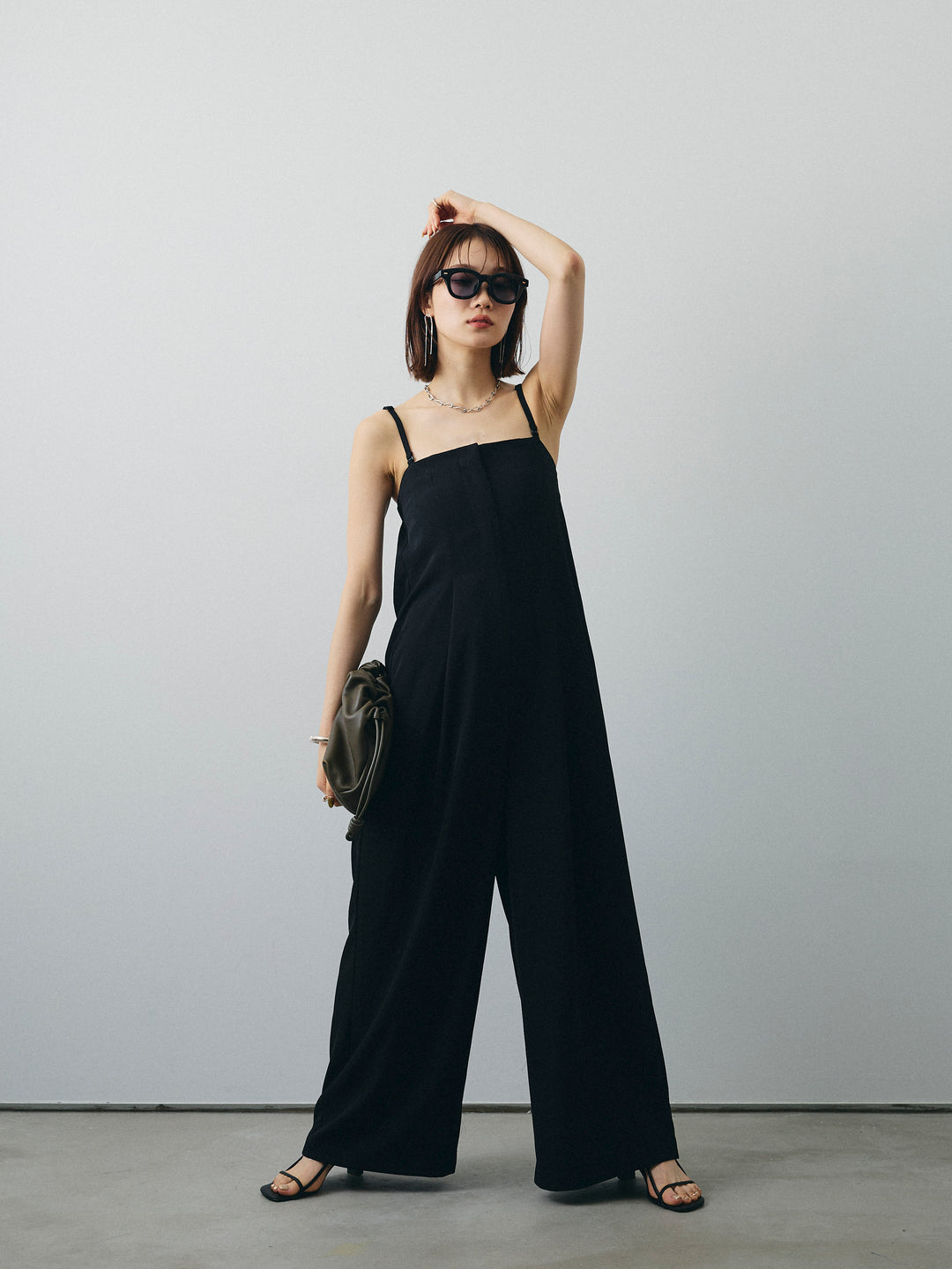 [予約]ベアキャミロンパース/ブラック