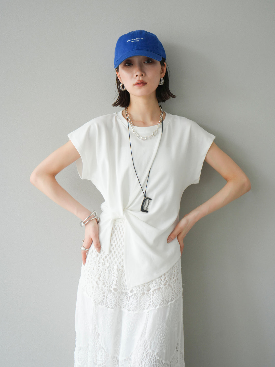 [SET]カシュクールTシャツ＆コームネックレスSET +カシュクールTシャツ＆コームネックレスSET (2set)