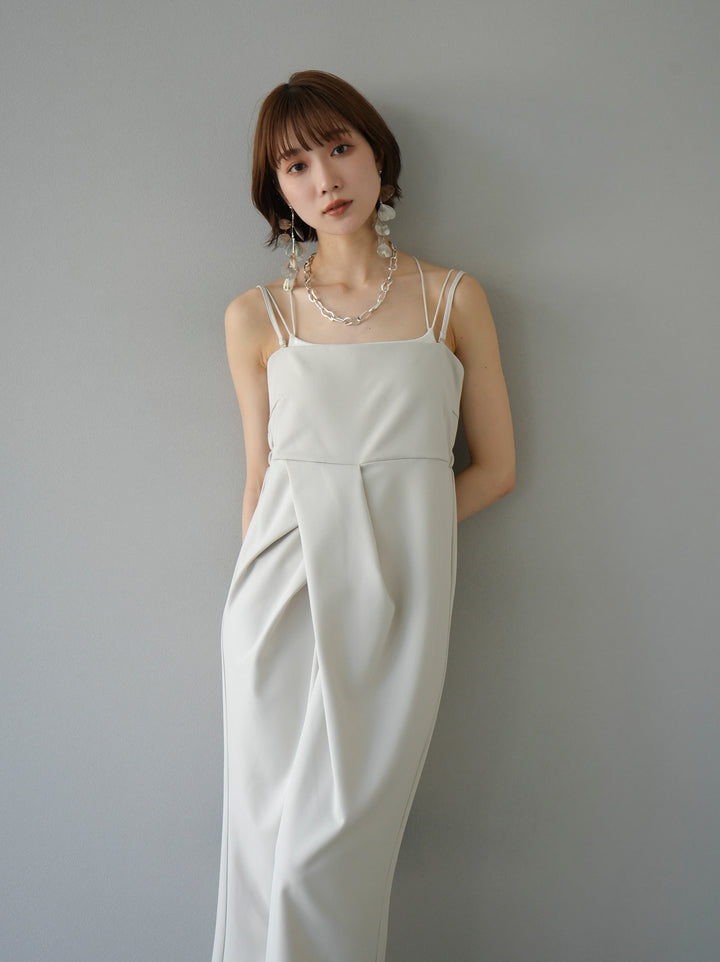 [Pre-order] 2WAY Draped Camisole Dress/Ivory