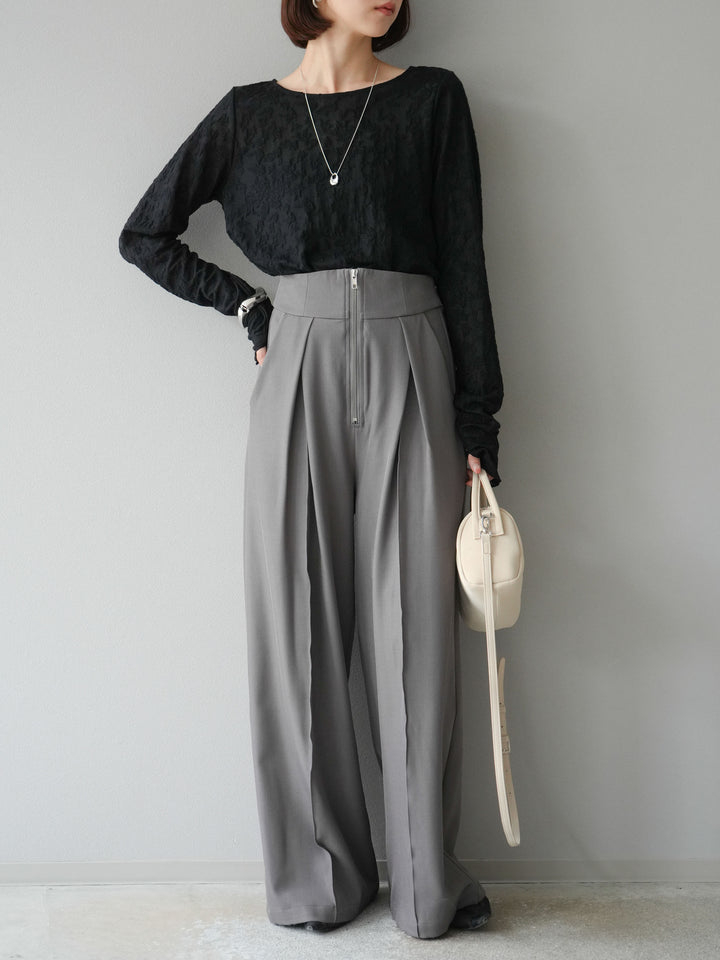 [予約]シアージャガードトップス/ブラック