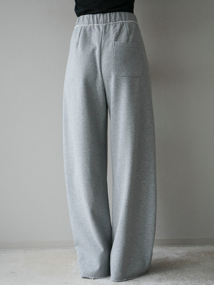 [予約]アウトシームカットオフスエットパンツ/lightgray