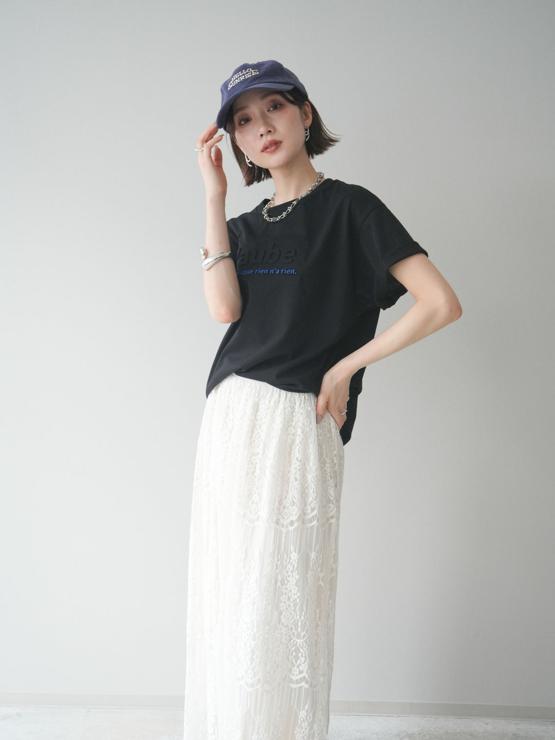 [予約]エンボスロゴTEE/black