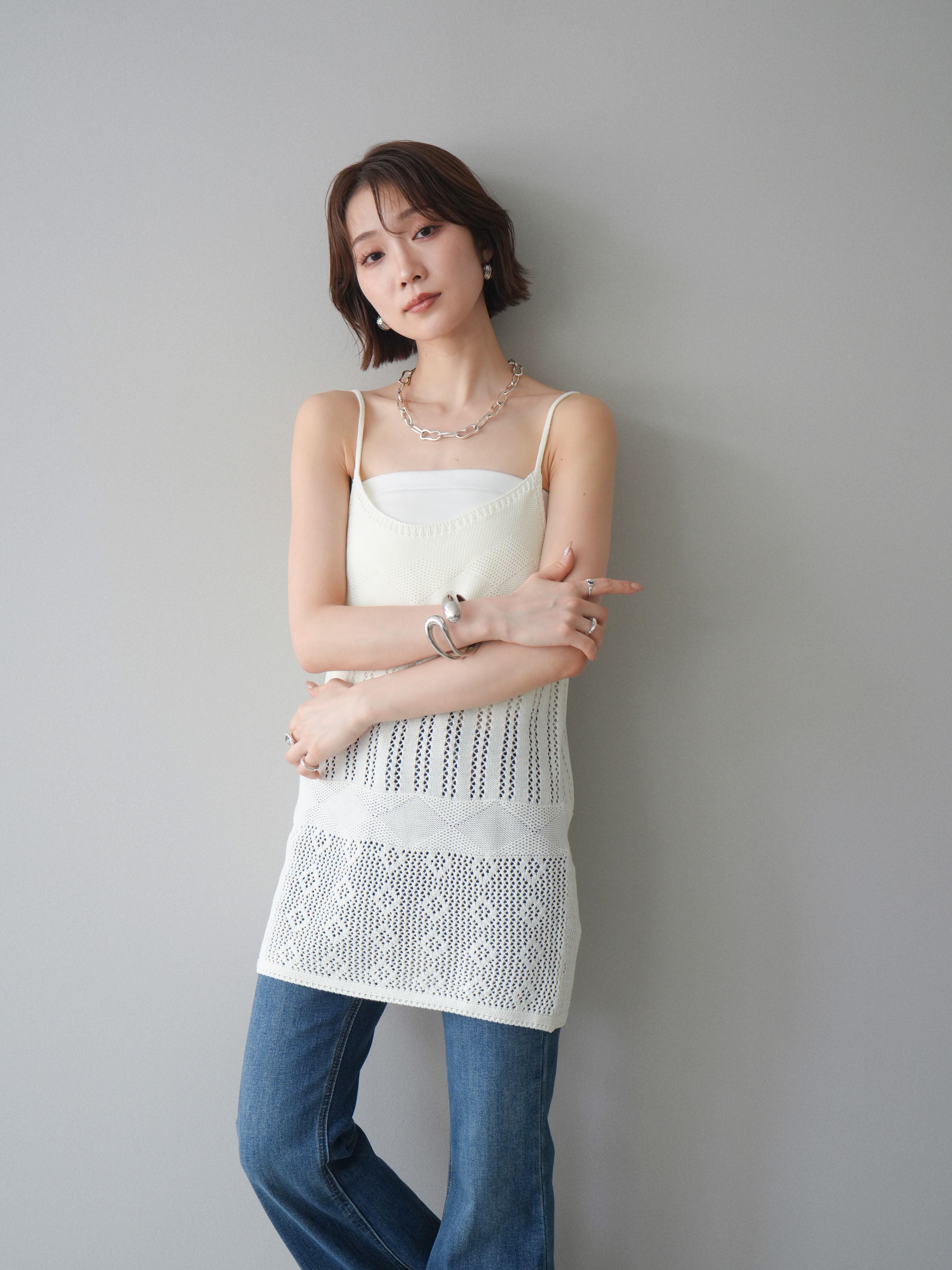 キャミソール maimi sadai MOUSSY | SUVIN GIZA 2WAY キャミソール (キャミソール ) |SHEL'TTER