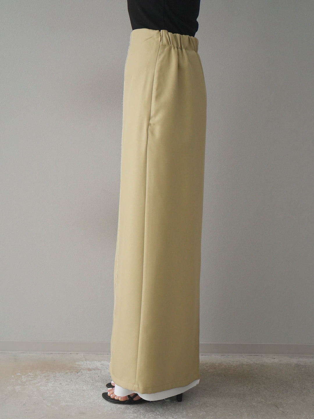 [予約]カットオフレイヤードスカート/イエロー