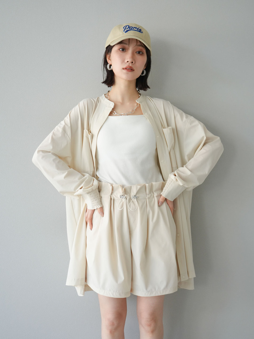 [套裝] ICE TOUCH 2WAY 外套 + ICE TOUCH 荷葉邊褶皺短褲 (2 套)