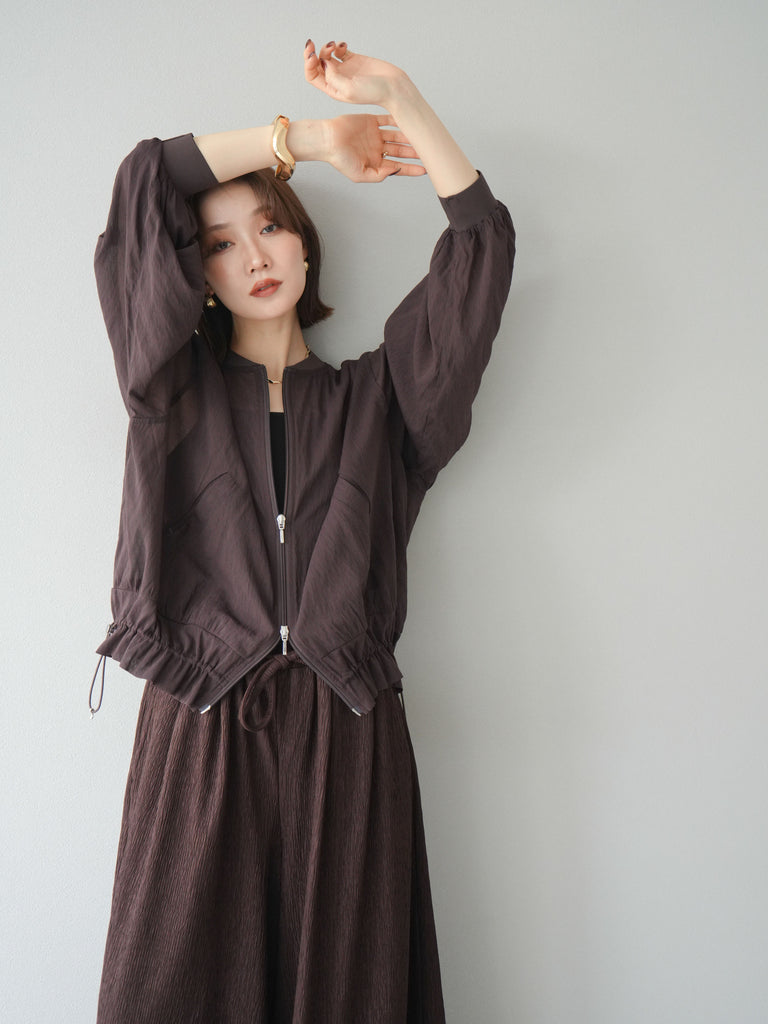 完売品 人気】issuethings☆ブルゾン☆Free☆ダークブラウン 完売品