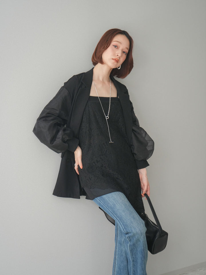 [予約]MA-1ドッキングデザインジャケット/black