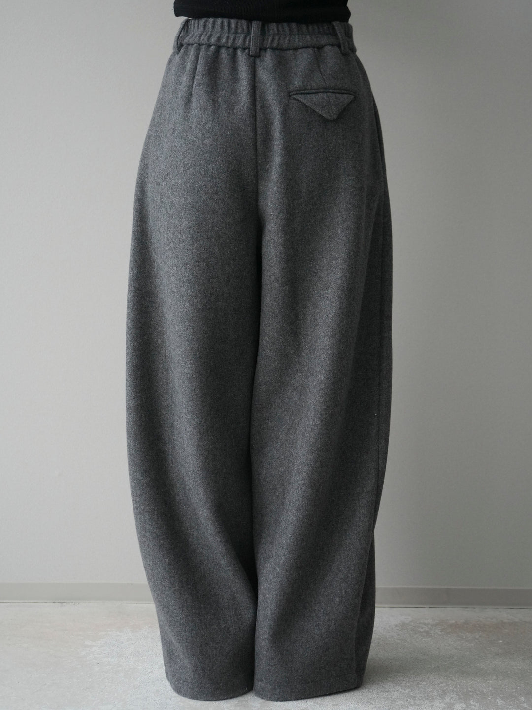[予約]ウールタッチカーブパンツ/gray