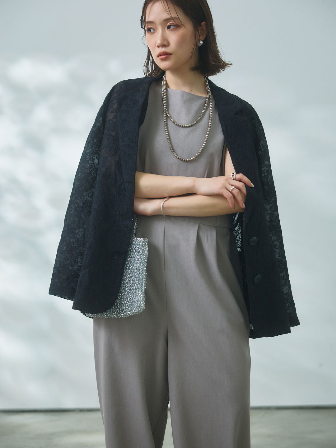 【Allure】[SET]ウエストベルトオールインワン+ウエストベルトオールインワン(2set)