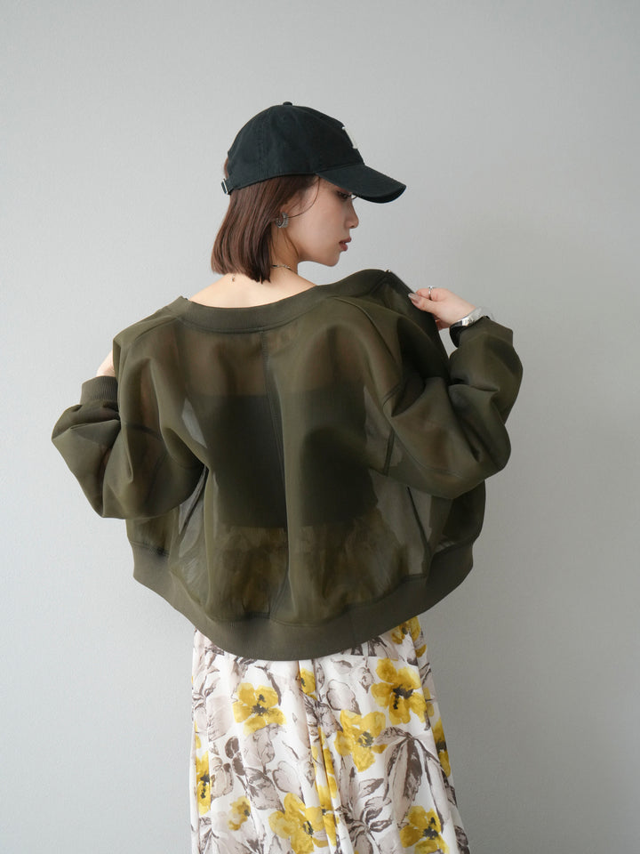 [予約]シアーダンボールボリュームスリーブMA-1/カーキ