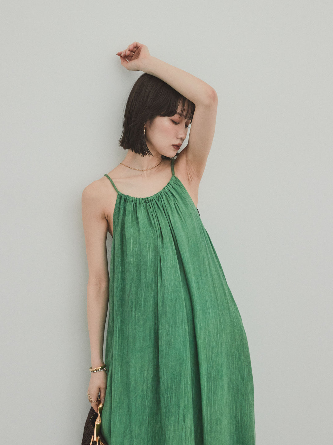 [SET] 不規則染色吊帶裙 + 不規則染色吊帶裙 (2 件套)