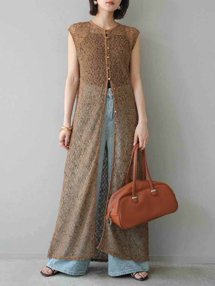 【預購】花提花牛仔寬褲/藍