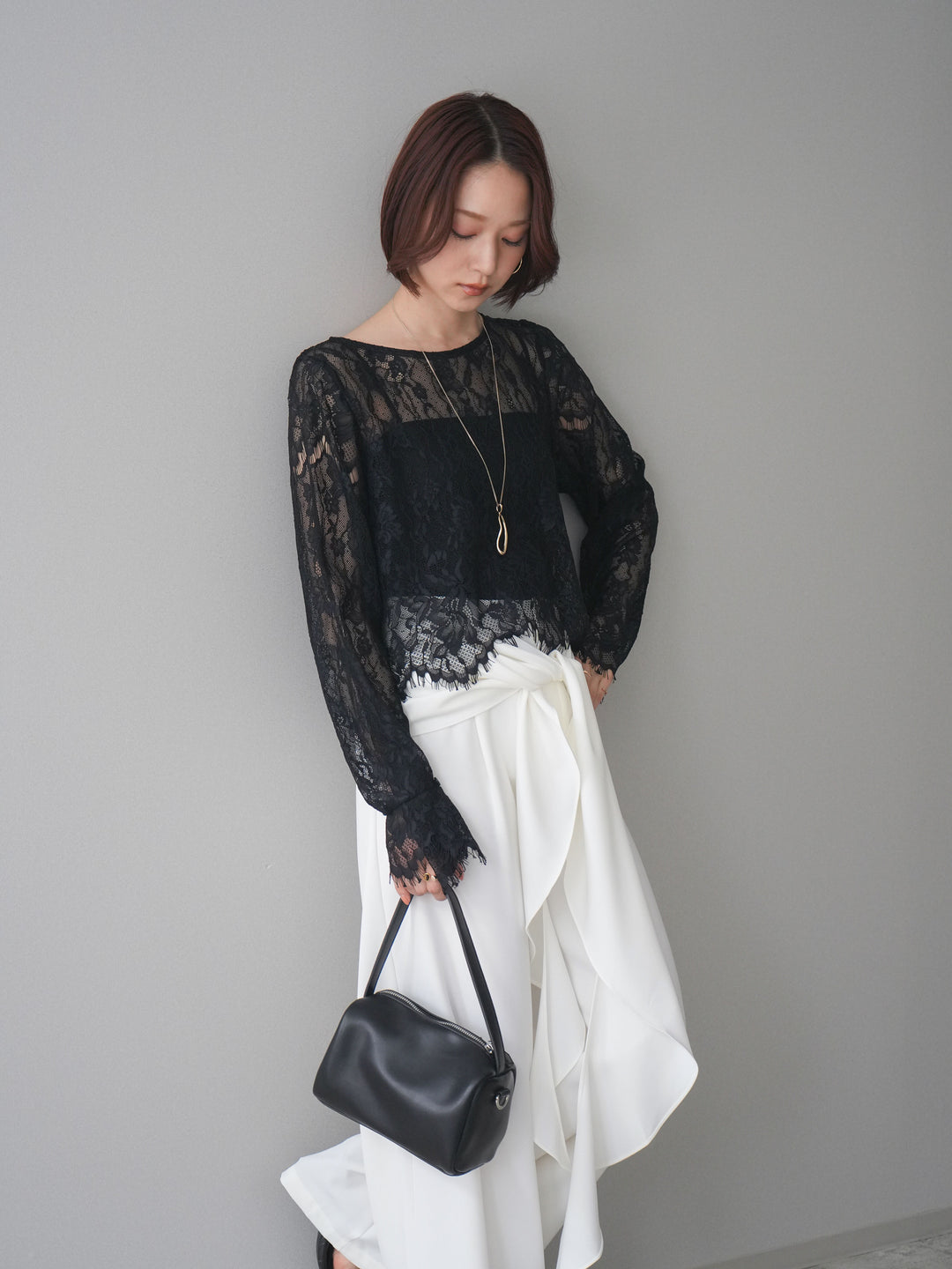 [SET]2WAYスリーブレーストップス+2WAYスリーブレーストップス(2set)