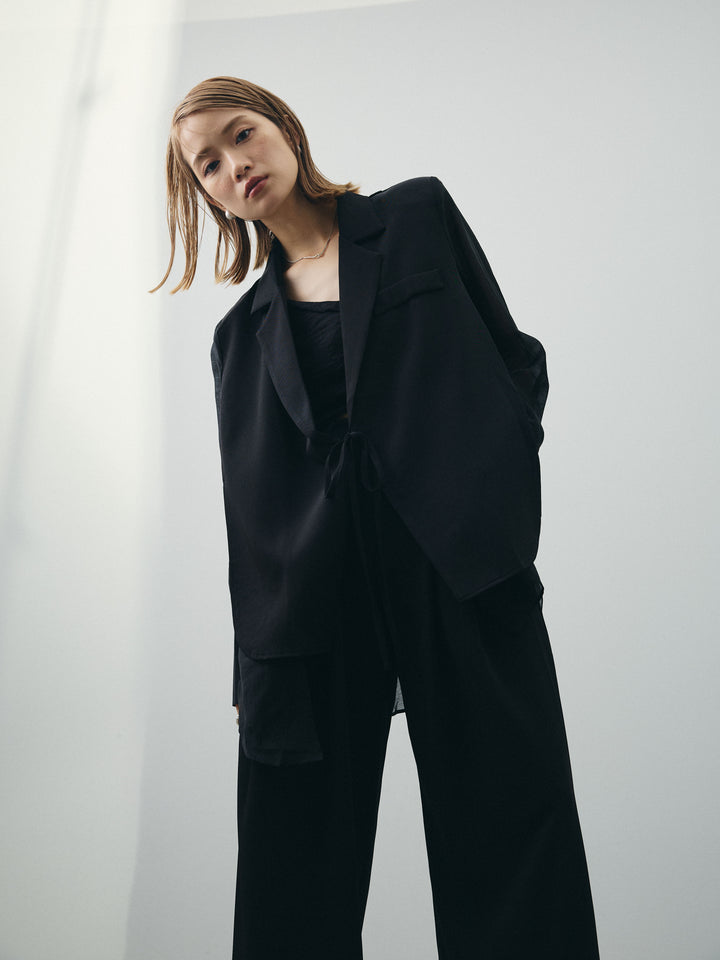 [SET]シアー切替テーラードジャケット+シアー切替テーラードジャケット(2set)