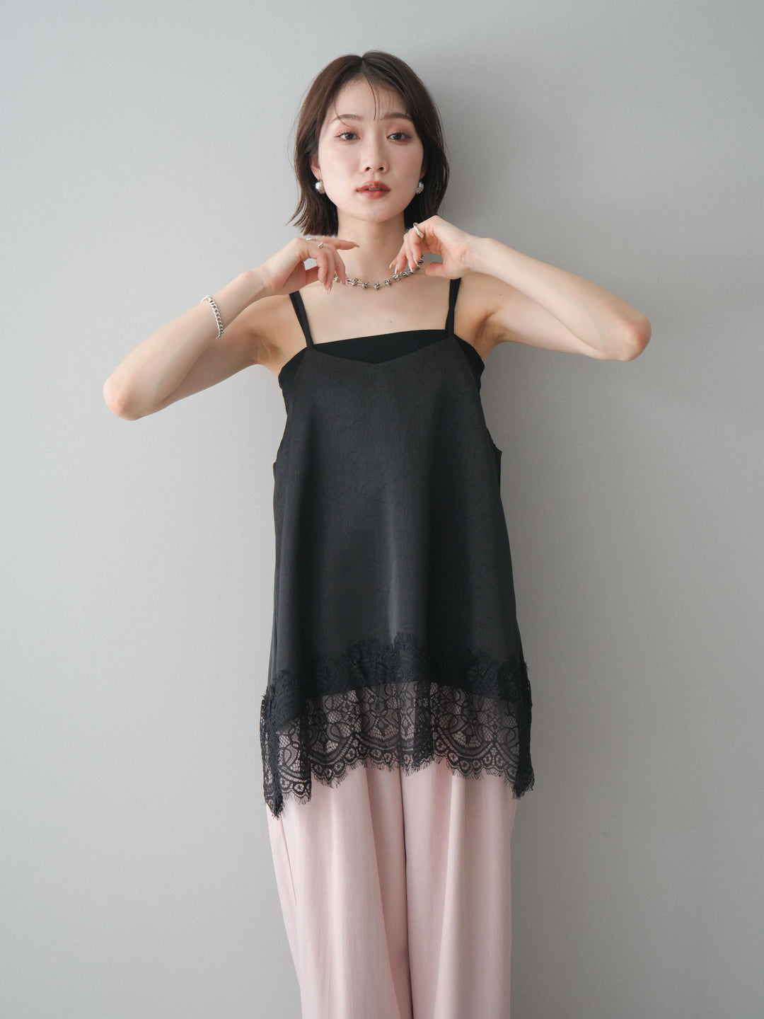 [SET]レーストリムキャミソール+レーストリムキャミソール(2set)