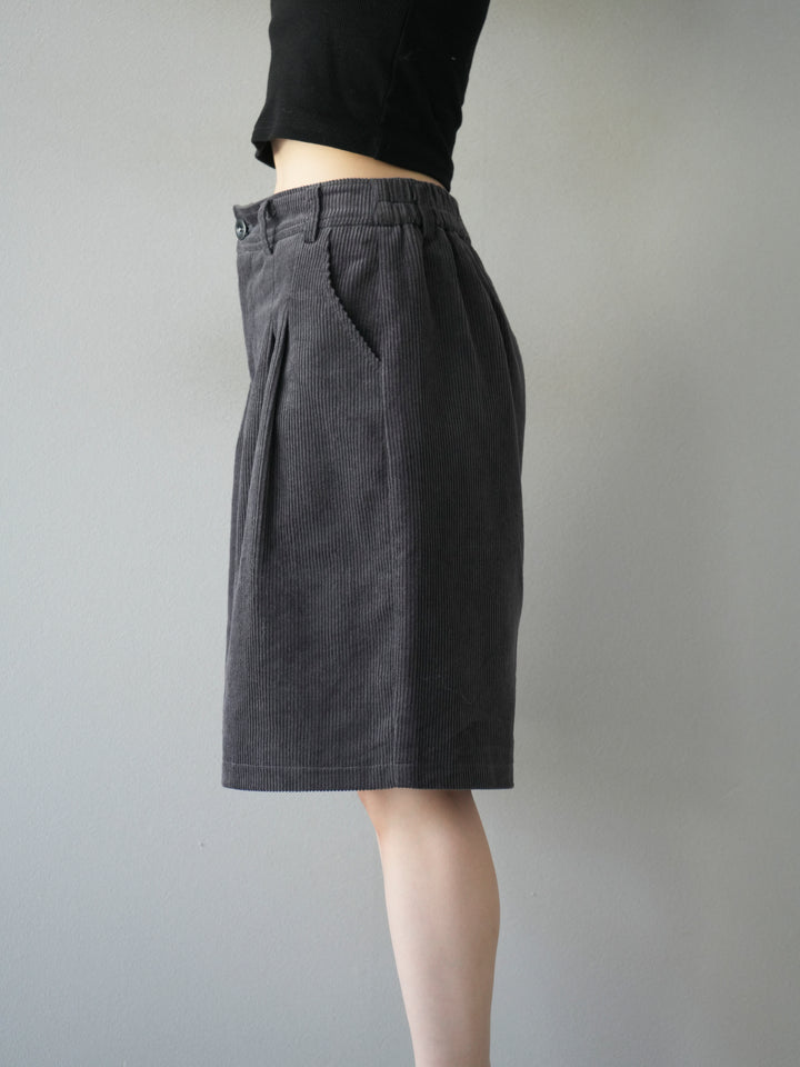 [予約]コーデュロイハーフパンツ/グレー