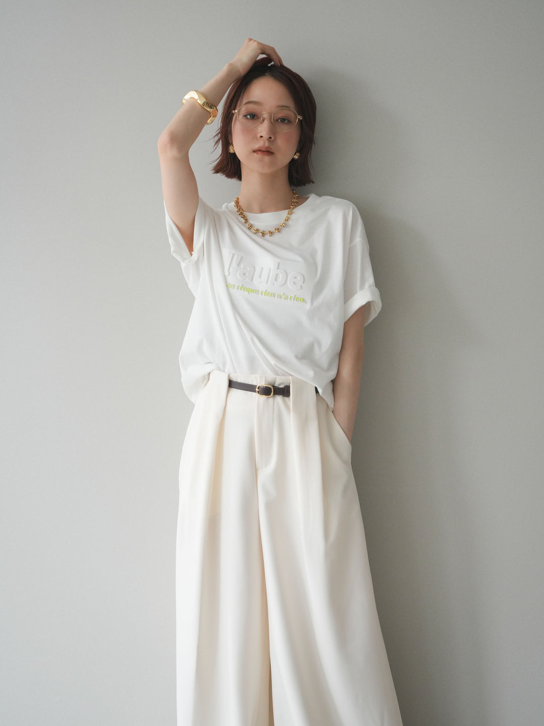 [SET]エンボスロゴTEE+選べるアクセセット(2set)