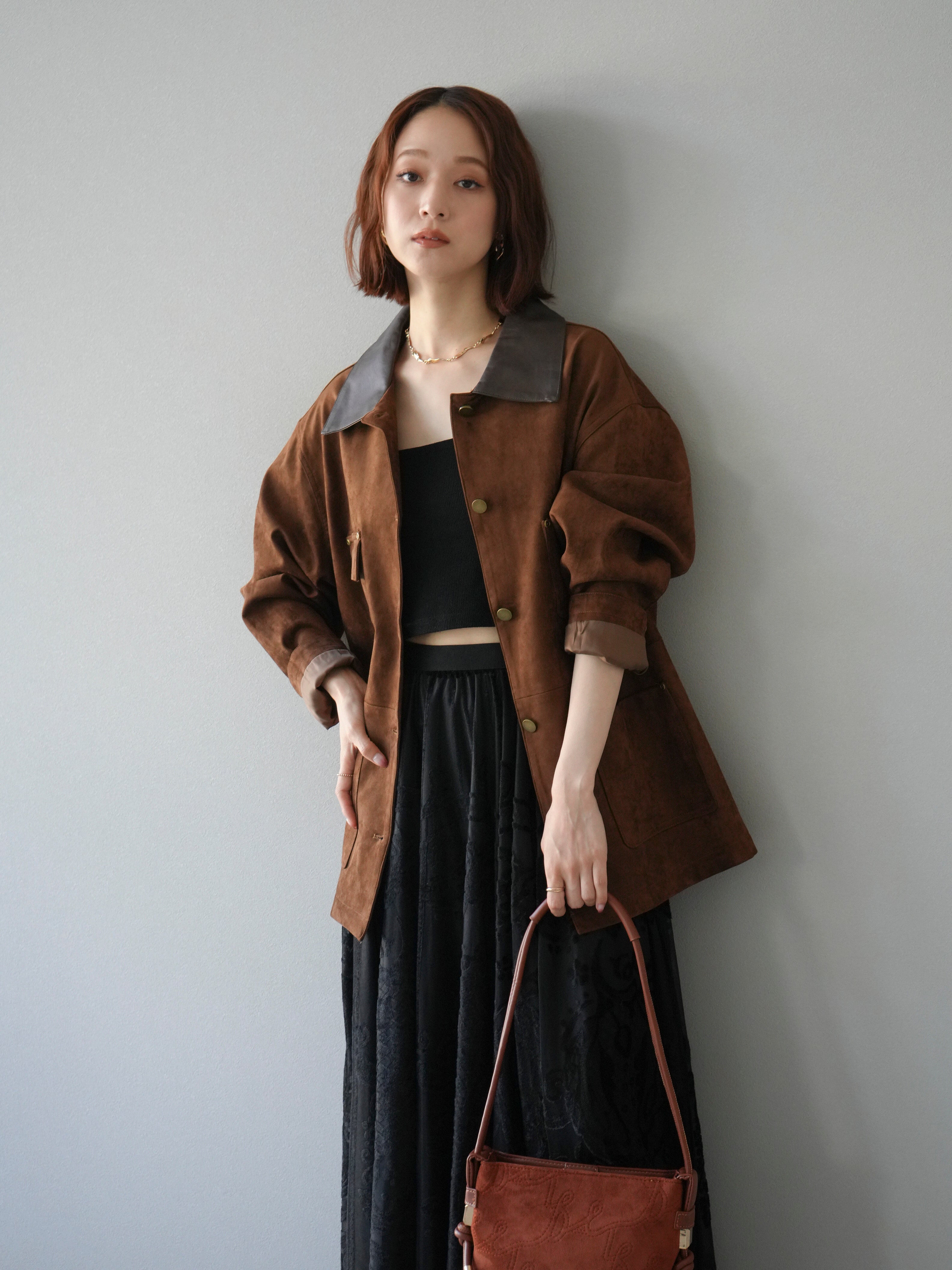 ARMANI JEANS スウェードレザー ジャケット ブラウン系 L THE JACK LEATHERS/ジャックレザーズ スウェードジャケット JAK241-815