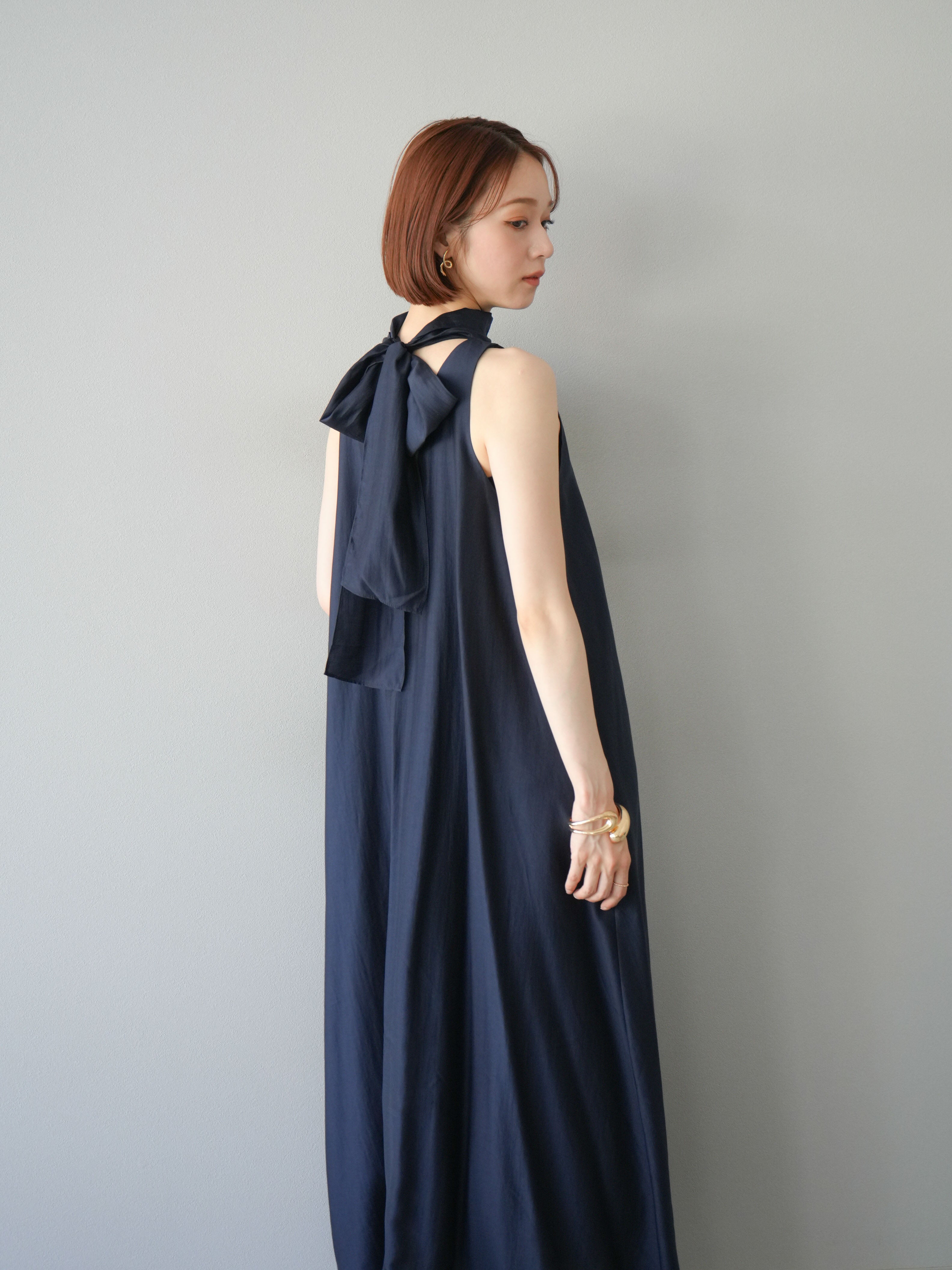 Honnete Poefu別注 リネン ボックスワンピース 紫 オネット ポエフ poefu / Honnete