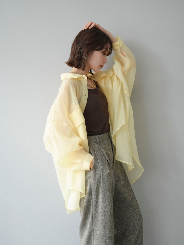 [SET]BIGポケットオーバーシアーシャツ+BIGポケットオーバーシアーシャツ(2set)