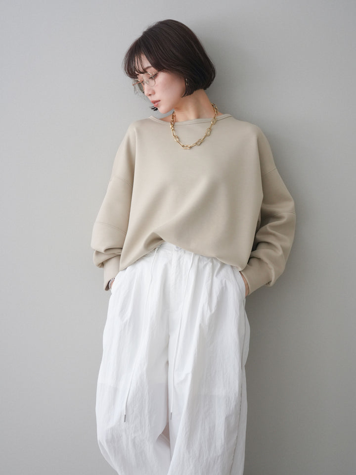 [予約]ライトポンチコクーンプルオーバー/beige