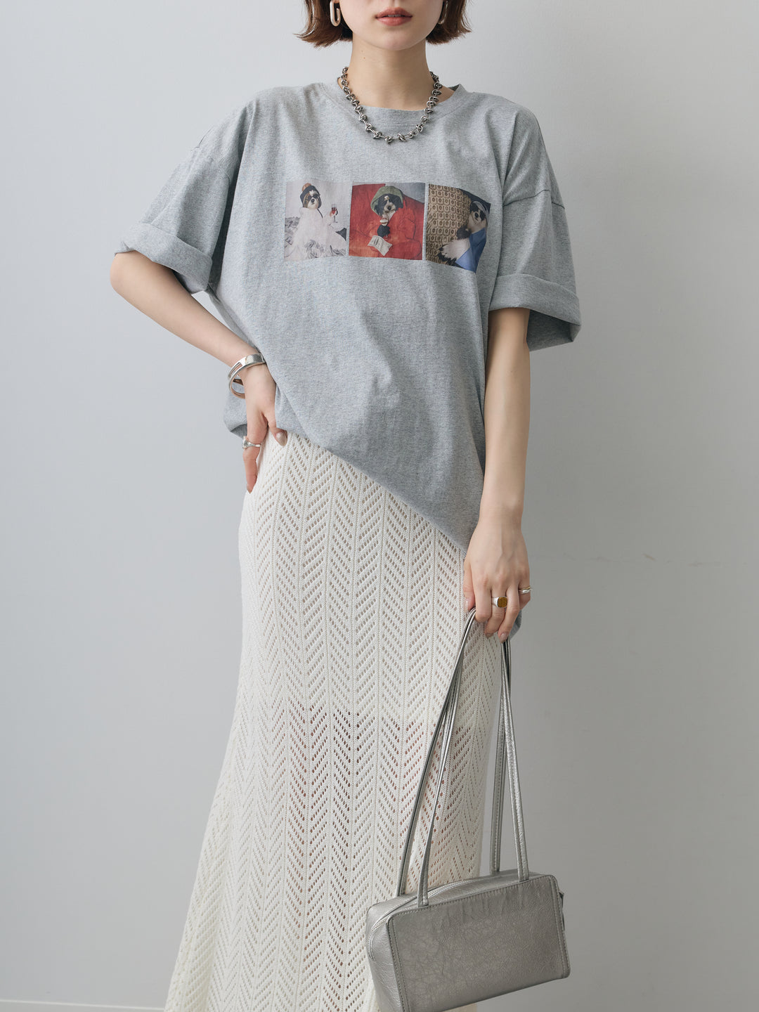 [予約]スリードッグフォトボックスTEE/gray