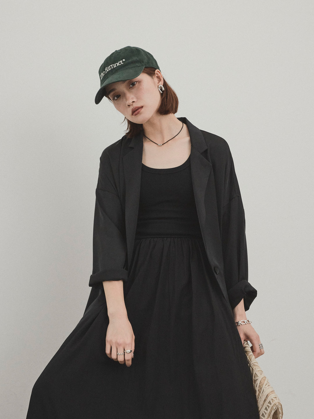 [SET]マットサテンジャケット+マットサテンジャケット(2set)