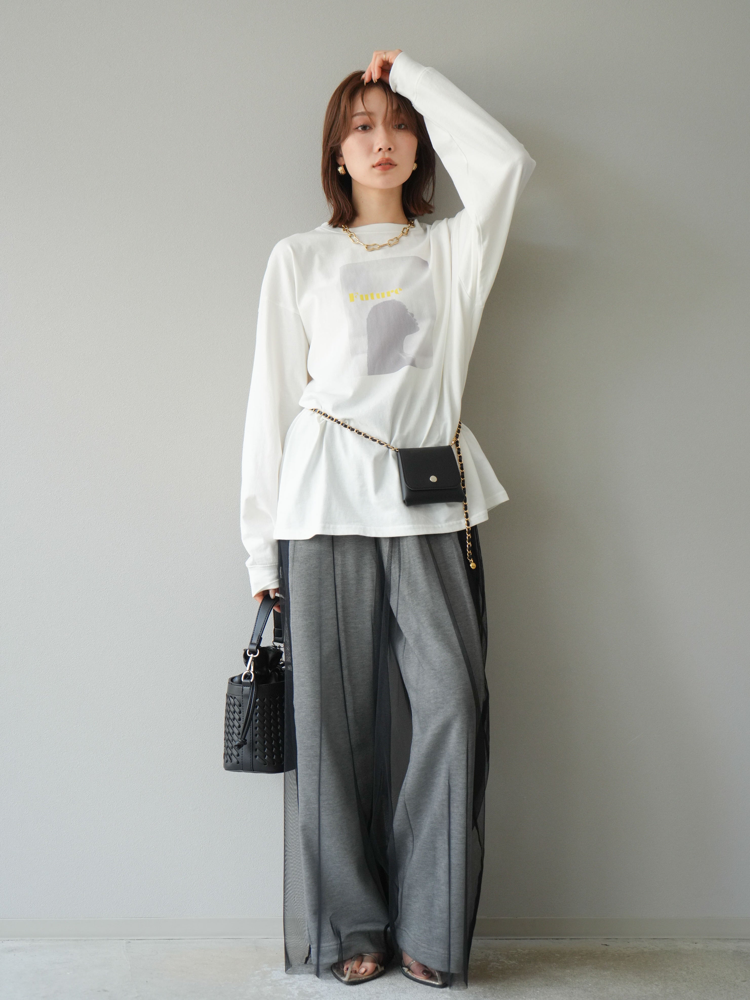 【グレー】全方向ストレッチ接結裏メッシュ切替ロゴテープスウェットフーディ <PERFORMANCE> (LADIES) nmtc+】lace layered sweat pants (2color) – PRESSING WEB SHOP
