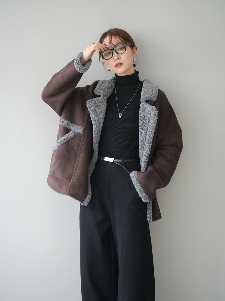 [予約]ムートンボアジャケット/brown