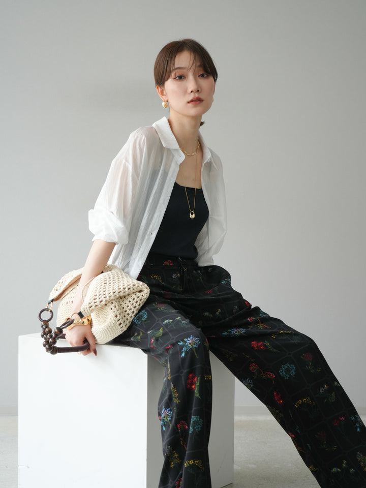 [予約]ワッシャーシャイニーシャツ/ホワイト