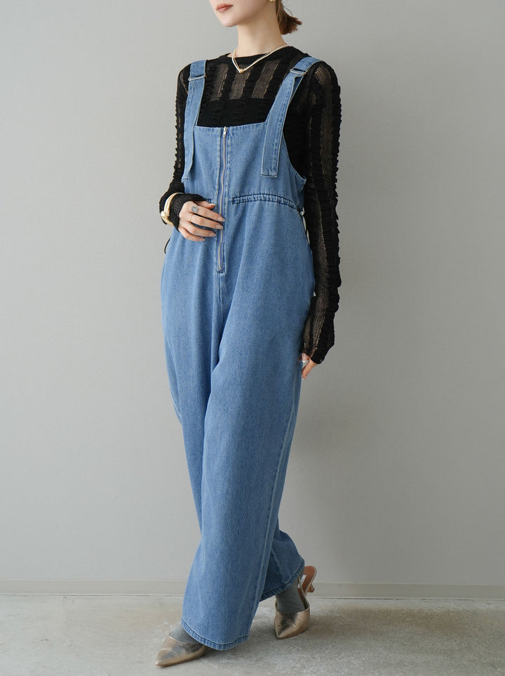 [予約]リネンタッチシャーリングニットトップス/ブラック