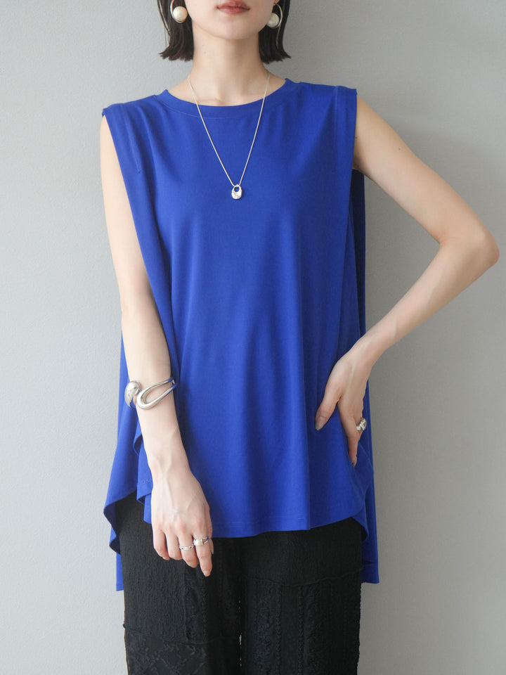 [預訂] Cool Touch Tuck Flare Cut Pullover/藍色