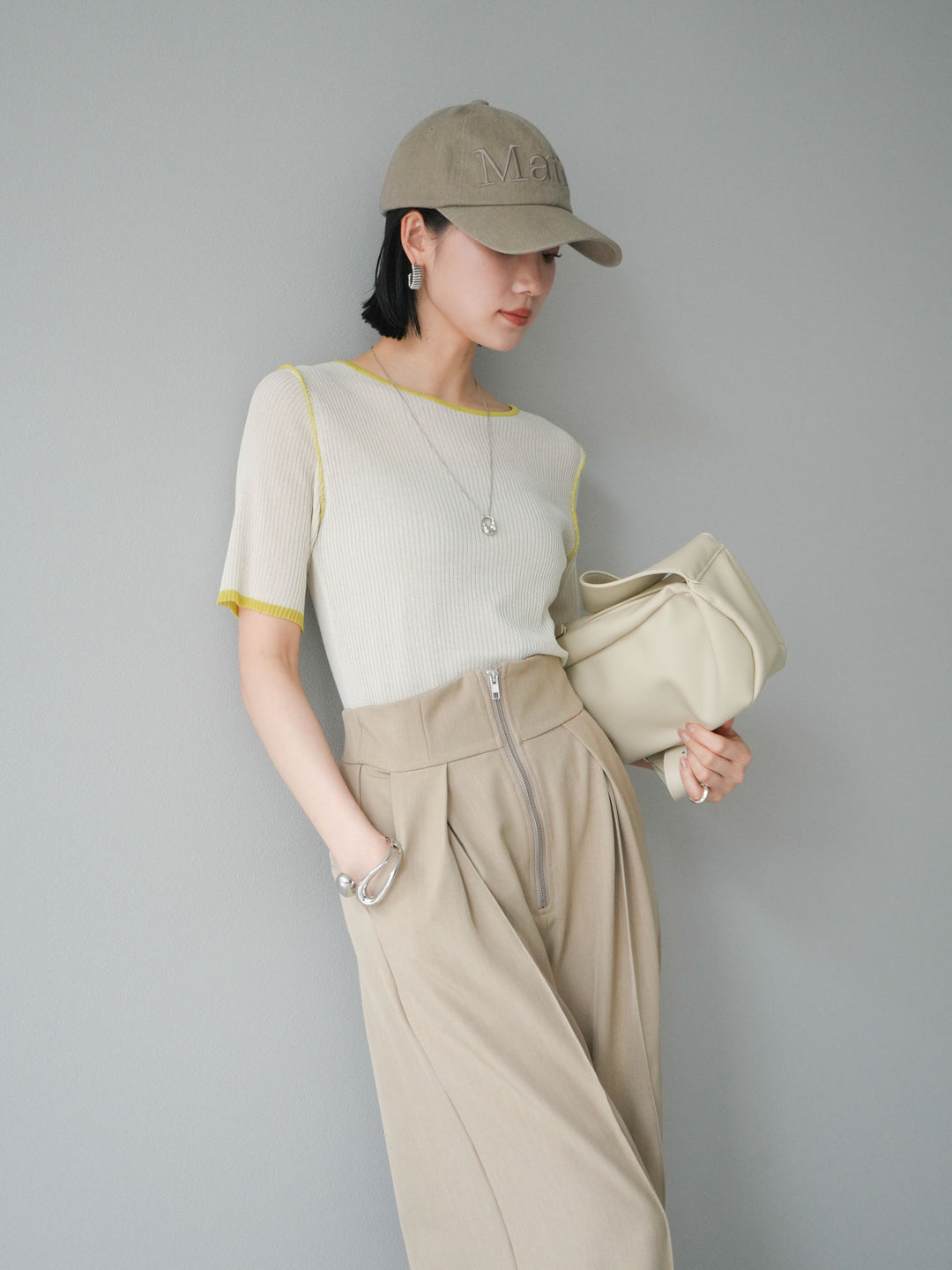 [予約]ショルダーバッグ/アイボリー