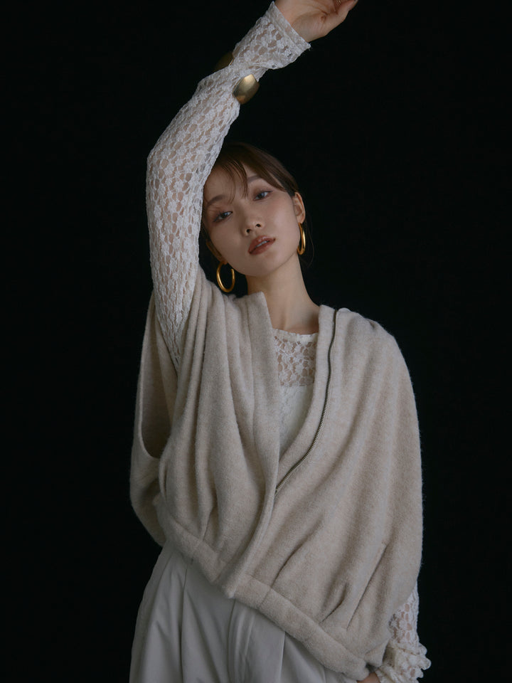 【Allure】[SET]ウール混コクーンブルゾン+ウール混コクーンブルゾン(2set)