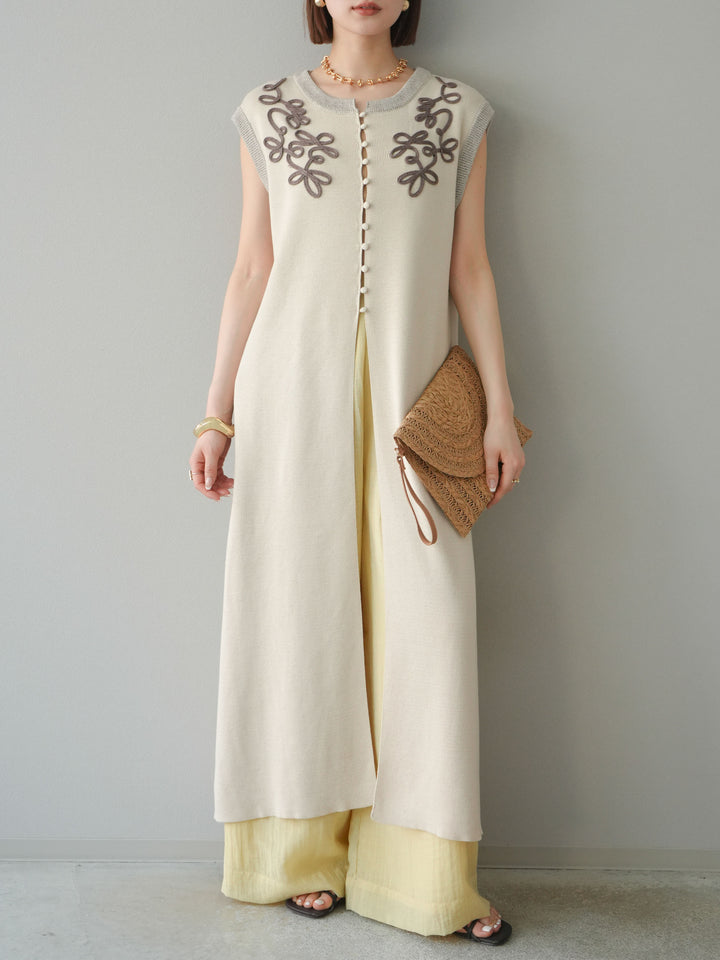 [予約]シアータックワイドパンツ/イエロー