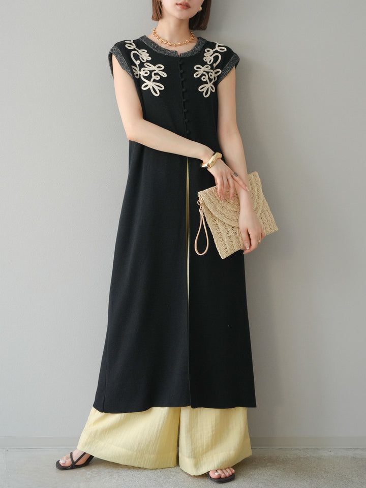 [予約]シアータックワイドパンツ/イエロー