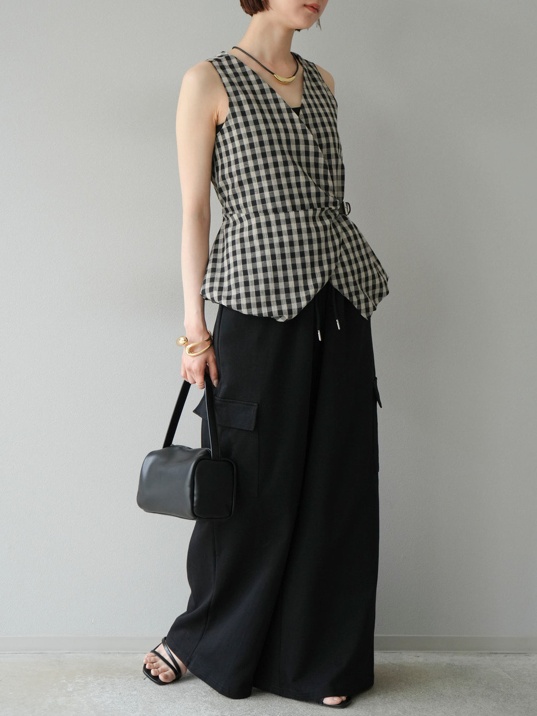 [SET]ウエストラインサイドポケットスウェットパンツ+ウエストラインサイドポケットスウェットパンツ(2set)