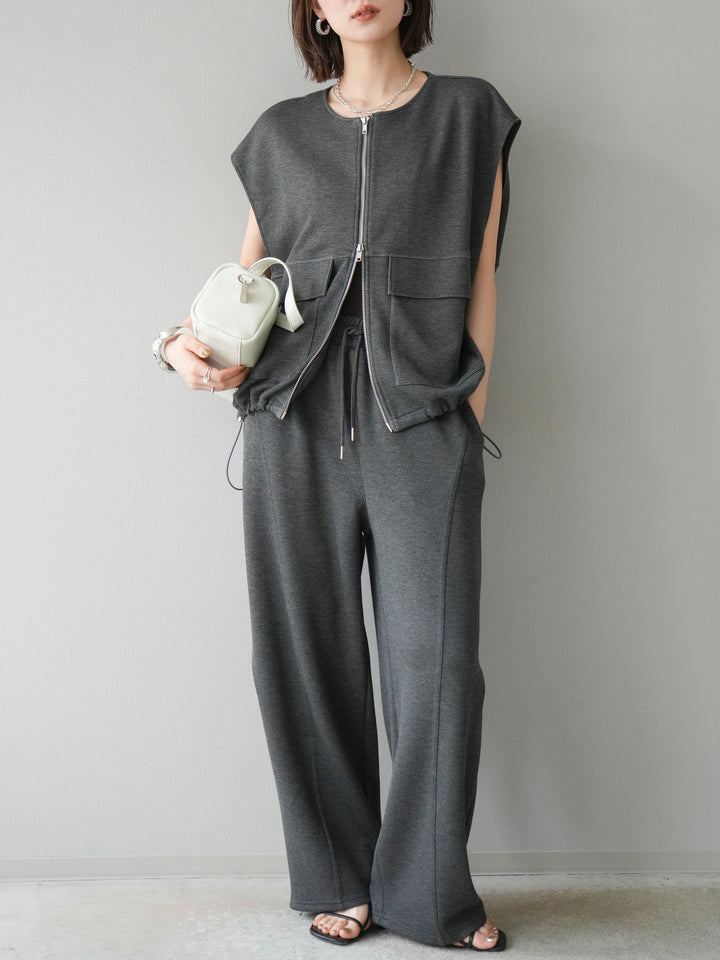 [預購] Light Punch Curve 褲子/炭灰色