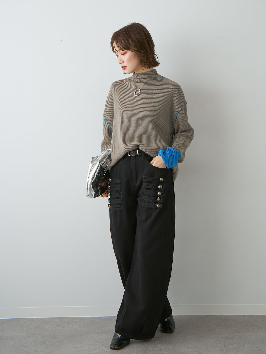 [SET]ナポレオンコットンカーブパンツ+ナポレオンコットンカーブパンツ(2set)