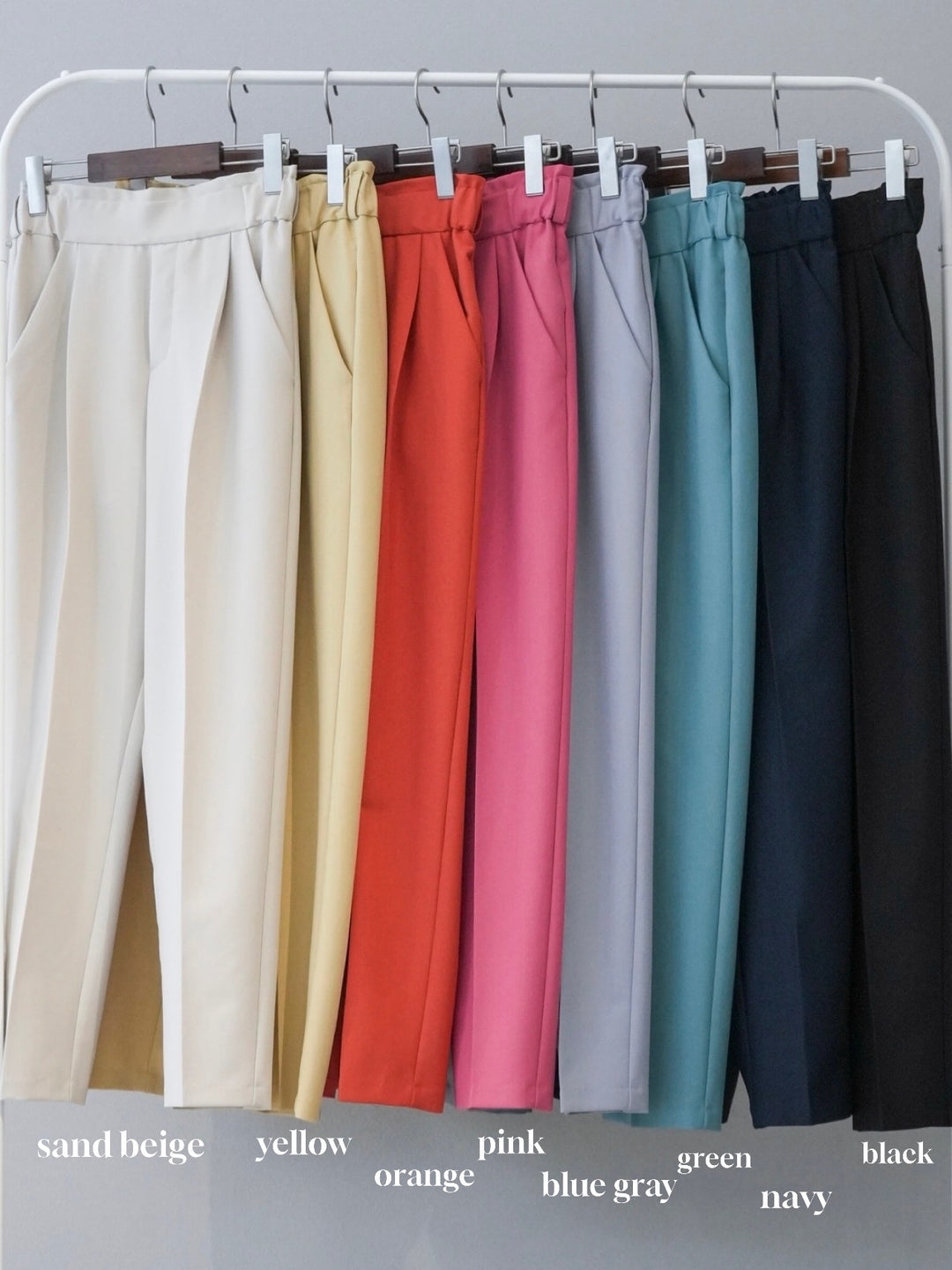 [SET] Sheer layered sleeveless top + easy tapered pants (2set)