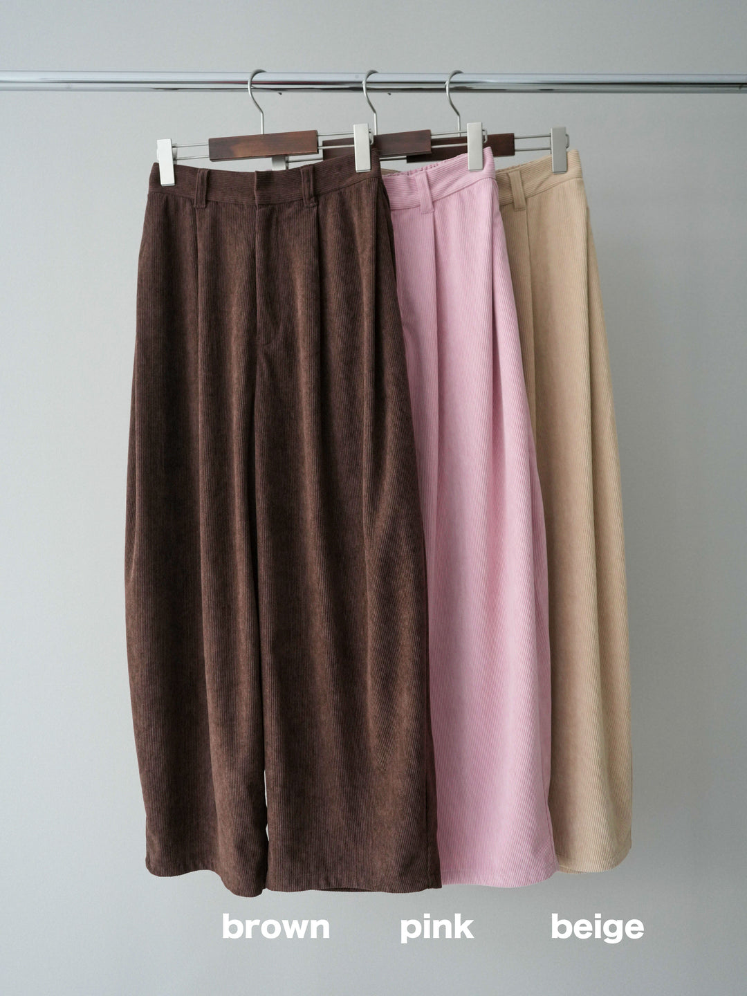 [SET]デニムドッキングオーバーニットジャケット+コーデュロイサイドタックコクーンパンツ(2set)