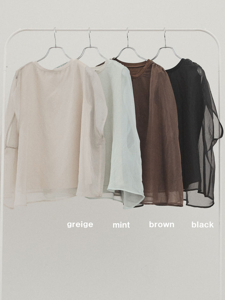 [SET]コンパクトスムースシアーレイヤードトップス+コンパクトスムースシアーレイヤードトップス(2set)