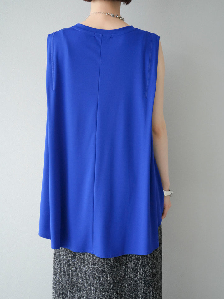 [預訂] Cool Touch Tuck Flare Cut Pullover/藍色