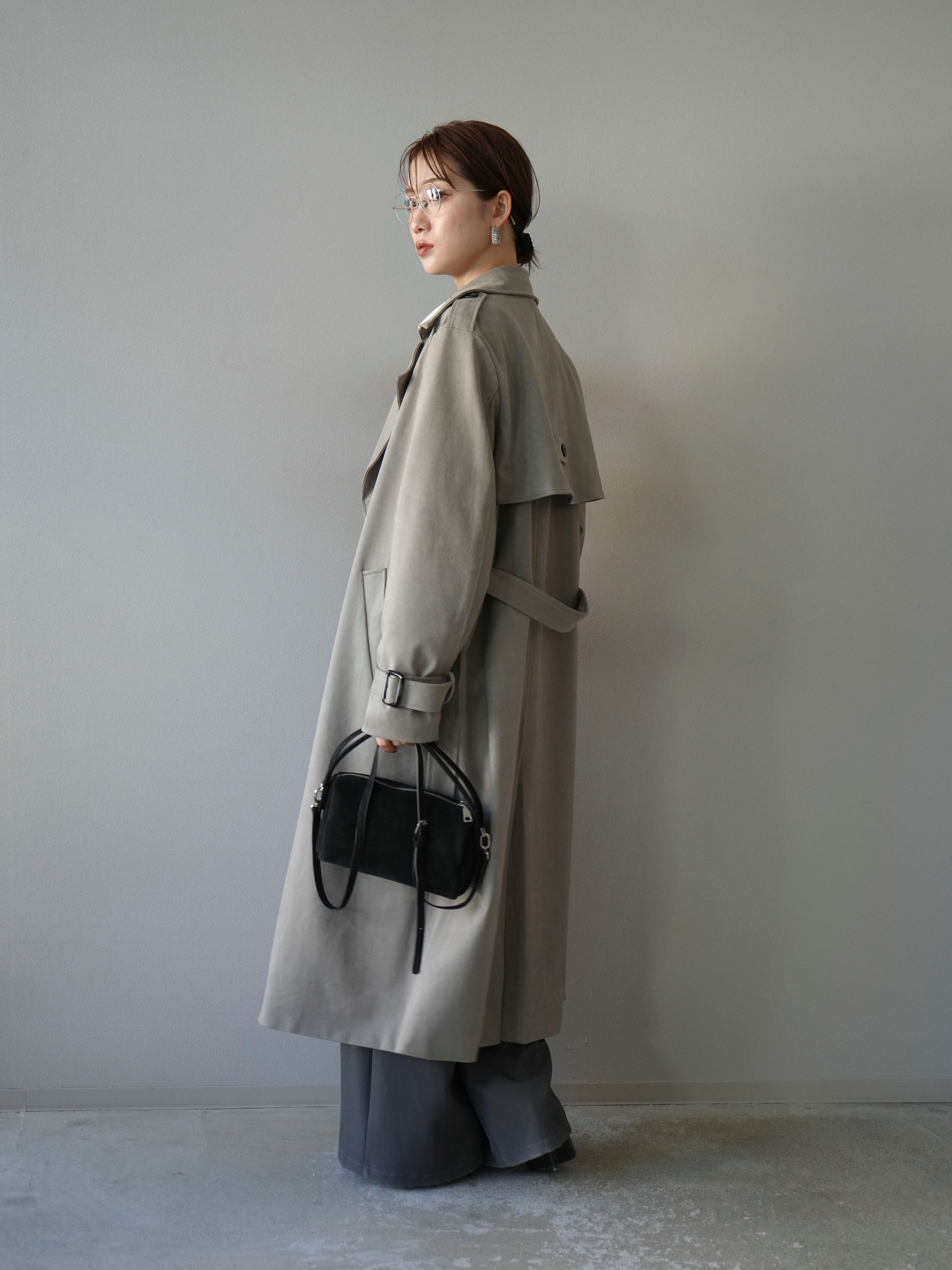 美品　バーバリーロンドン ノースリーブトレンチコート 38 グレー ベルト付 美品 バーバリーロンドン ノースリーブトレンチコート 38 グレー