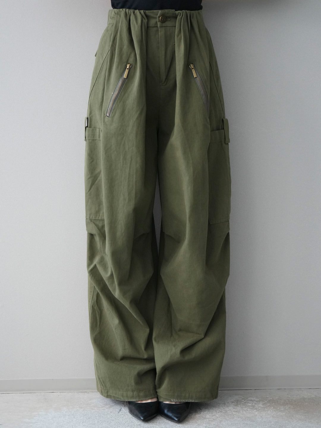 [予約]コットンタックループパンツ/khaki