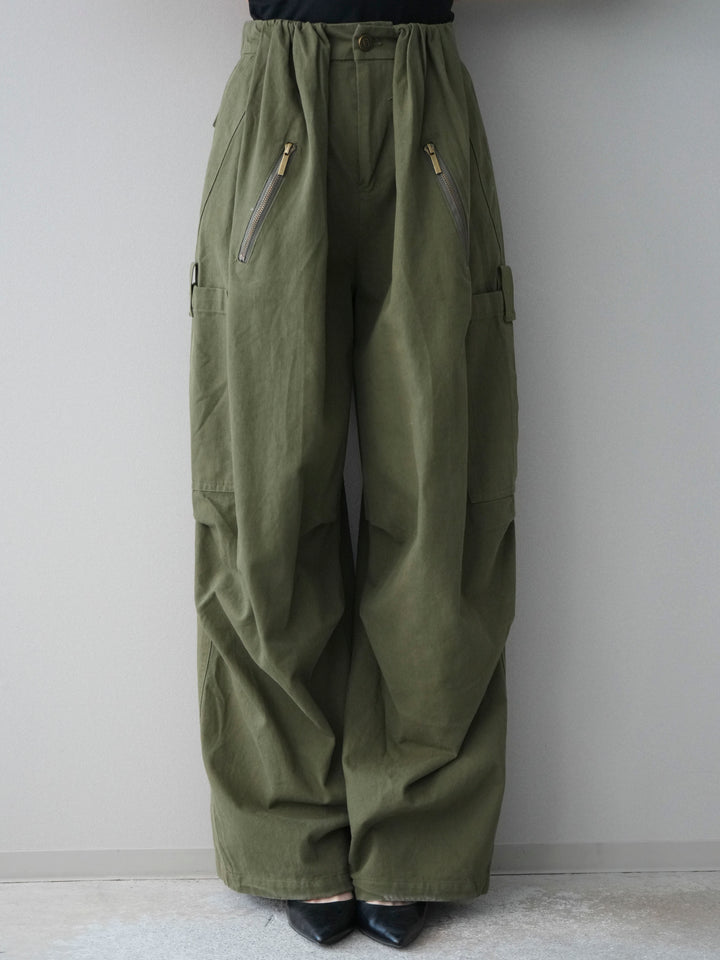 [予約]コットンタックループパンツ/khaki