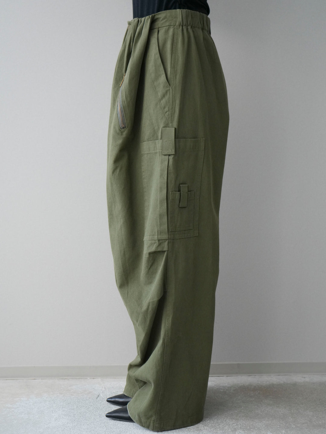 [予約]コットンタックループパンツ/khaki