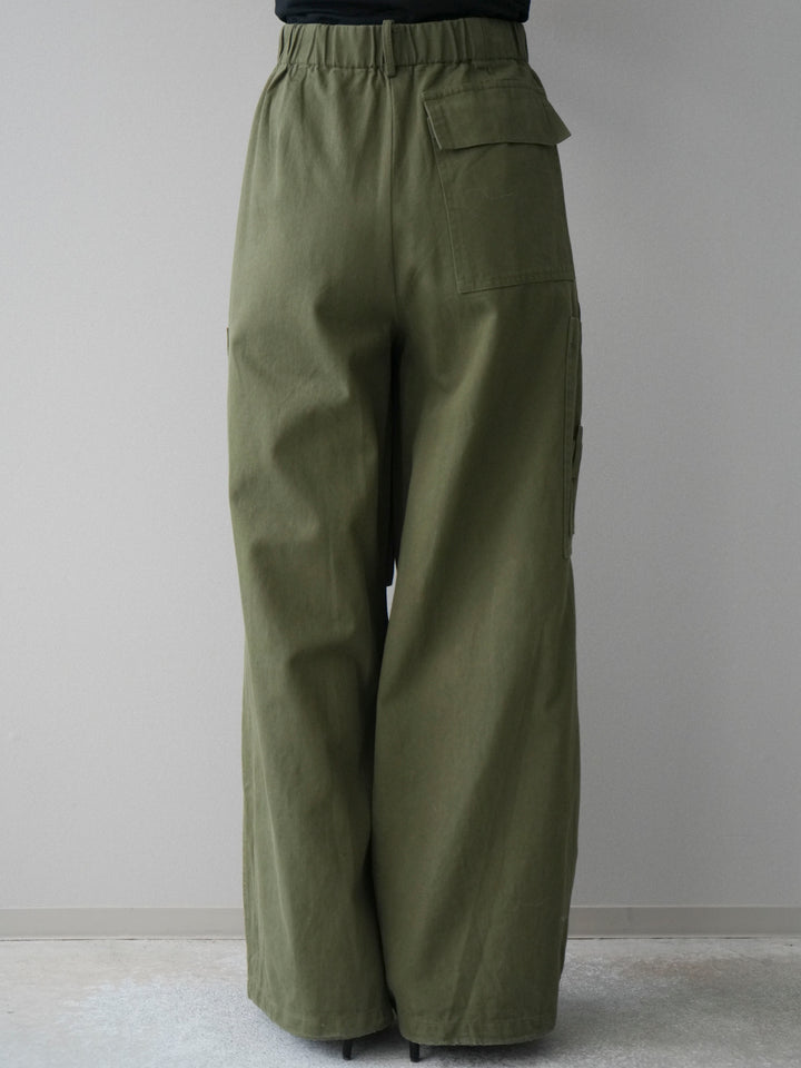 [予約]コットンタックループパンツ/khaki